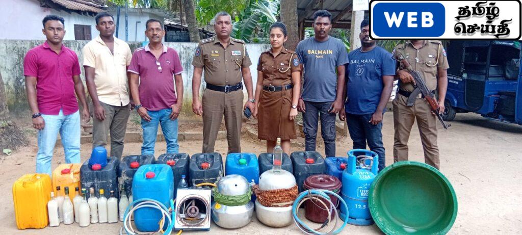 மானிப்பாய் பொலிசார் அதிரடி - உடுவில் பிரதேசத்தில் 330 லீற்றர் கோடாவுடன் ஒருவர் கைது