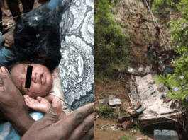 கொத்மலை - கெரண்டி எல்ல பகுதியில் இடம்பெற்ற கோர விபத்தில் தனது குழந்தையைப் பாதுகாத்து தாய் உயிரிழப்பு
