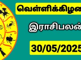 இன்றைய ராசி பலன் 30 மே 2025