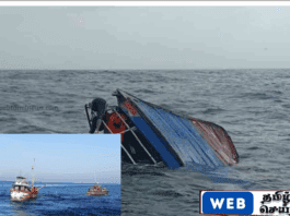 மீன்பிடி படகு கவிழ்ந்து விபத்து - இரு கடற்றொழிலாளர்கள் மாயம்