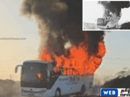 இஸ்ரேலில் இலங்கை பிரஜைகள் சென்ற பேருந்தில் திடீர் தீ விபத்து
