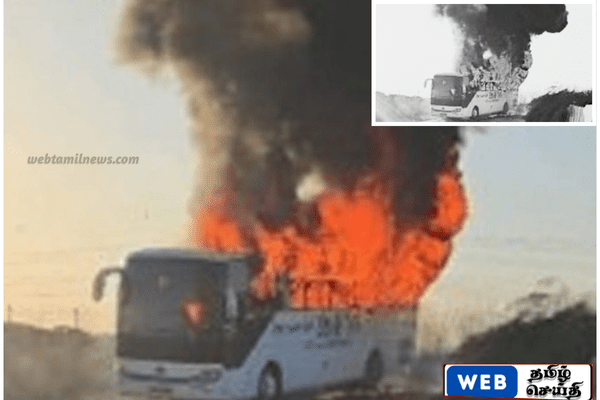 இஸ்ரேலில் இலங்கை பிரஜைகள் சென்ற பேருந்தில் திடீர் தீ விபத்து