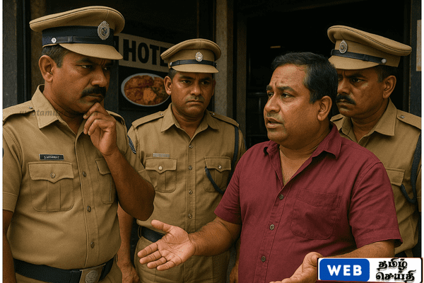 இலவசமாக உணவு வழங்காததால் காவல்துறையினரின் இடையூறு – உணவக உரிமையாளர் புகார்
