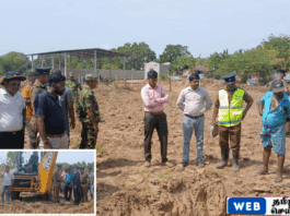 கிளிநொச்சியில் புலிகளின் ஆயுதங்களை தேடி மேற்கொண்ட அகழ்வு நடவடிக்கை இடைநிறுத்தம்