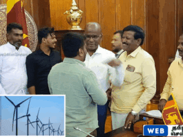 மன்னார் காற்றாலை மின் உற்பத்தி திட்டம் தற்காலிகமாக நிறுத்தம்