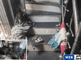 குடும்பத் தகராறில் தீ வைத்த கணவன் – வீட்டில் உரிமையாளர் ஓட்டமாவடி பொலிஸாரால் கைது
