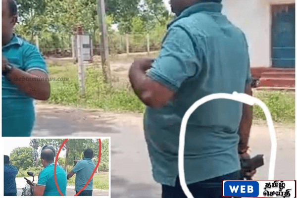வவுனியா ஓமந்தையில் வனவள அதிகாரி துப்பாக்கி காட்டி மிரட்டல்