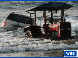 இந்தியாவில் கூகுள் மேப்பை நம்பி காரை கடலுக்குள் ஓட்டிய 5 பேர்