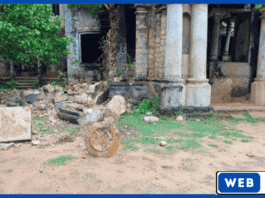கடும் மழையால் யாழ்ப்பாண மந்திரி மனையின் ஒரு பகுதி சேதம்